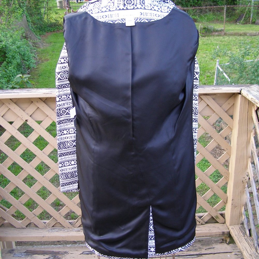 New NINE WEST sz M Silk blend Lightweight coat - Picture 6 of 8